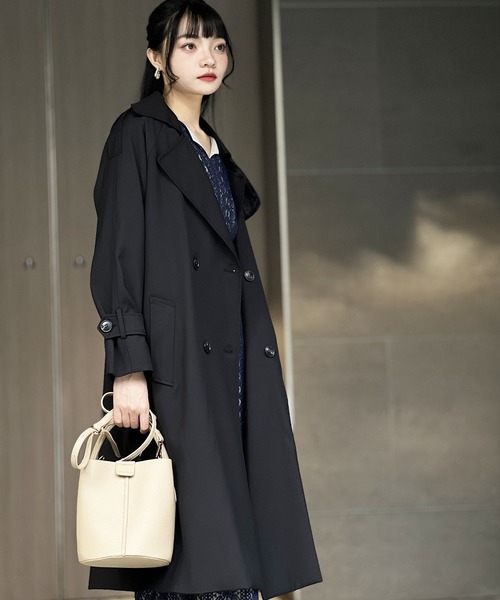 Calm Maison トレンチコート コート ロング丈トレンチコート