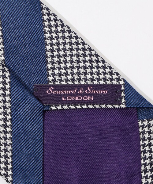 Seaward & Stearn レジメンタル柄　ネクタイ Seaward & Stearn シルク レジメンタルネクタイ