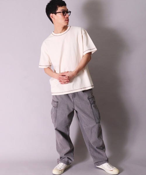 UNIVERSAL OVERALL ユニバーサルオーバーオール PONTE POCKET TEE U2413211-B ユニセックス メンズ Tシャツ カジュアル  ポンチ シンプル 父の日 ギフト Amazon | [ユニバーサルオーバーオール] PONTE POCKET TEE