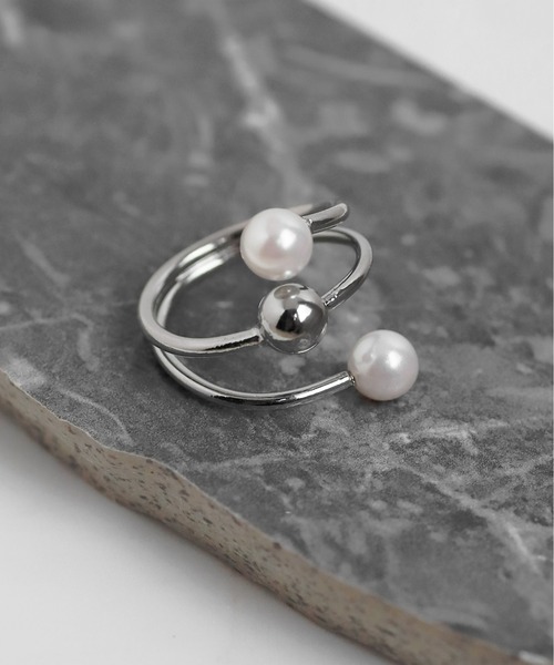 ANEMONE（アネモネ） 指輪 リング パールスパイラルリング レディース