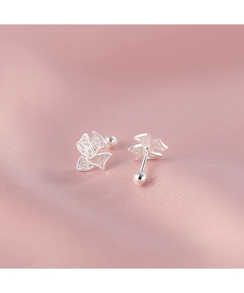 Sakka ピアス 星型バタフライ型ピアス「金属アレルギー対応