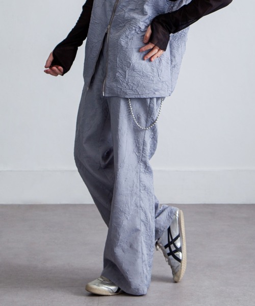 「たろうくん」 メンズ　ヘリンボーン柄　ベルボトムパンツ ダークグレー コリンボ パンツ COLIMBO ZX-0205 Harz Soldat Pants レイン