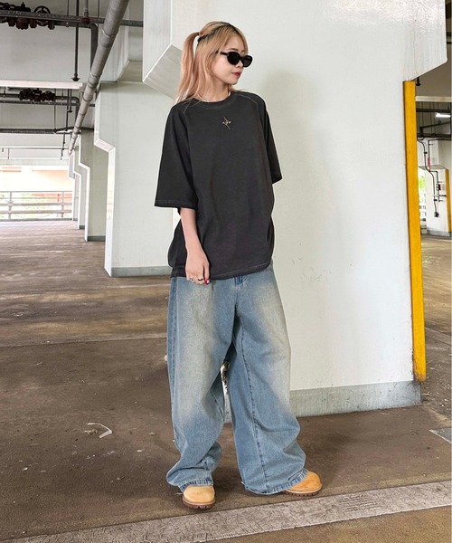 メタルプレートコットンTシャツ LASUD｜メタルプレートコットンTシャツ | Rakuten Fashion(楽天