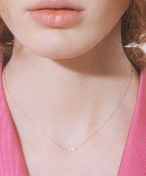 les bonbon（ルボンボン） ネックレス three diamond necklace スリー 