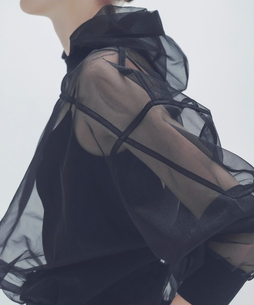 DRESSLAVE（ドレスレイブ） パーカー sheer hoodie(シアーフーディ