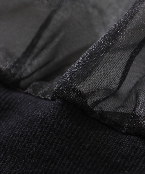 DRESSLAVE（ドレスレイブ） パーカー sheer hoodie(シアーフーディ