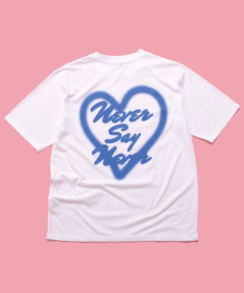 Revo. tシャツ 「接触冷感」スプレー ハート ロゴプリント