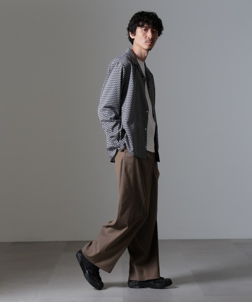 NANO universe スラックス CARREMAN インタック ワイドスラックス