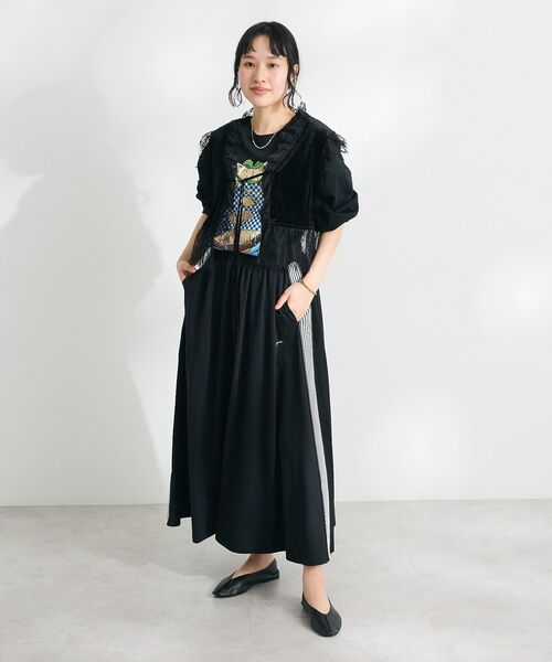 【希少】エトロ／ジレ／ベスト／シルク／ベロア／ペイズリー／ブラック／Ｌ CRAFT STANDARD BOUTIQUE（クラフトスタンダードブティック） ベスト