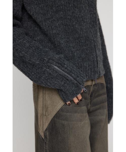 LAGUA GEM ニット セーター BIG NECK ZIP レディース : ZOZOTOWN