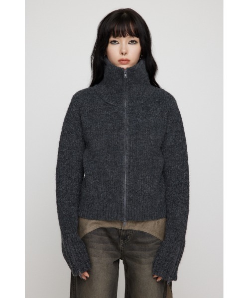 LAGUA GEM ニット セーター BIG NECK ZIP レディース : ZOZOTOWN