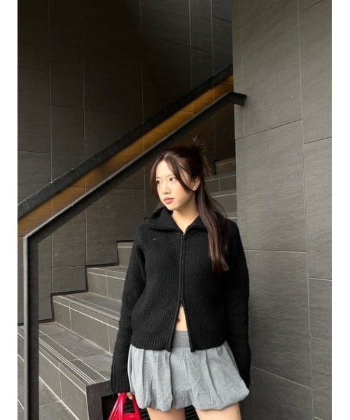 LAGUA GEM BIG NECK ZIP ニット LAGUA GEM | BIG NECK ZIP ニット (ニット ) |SHEL'TTER WEBSTORE