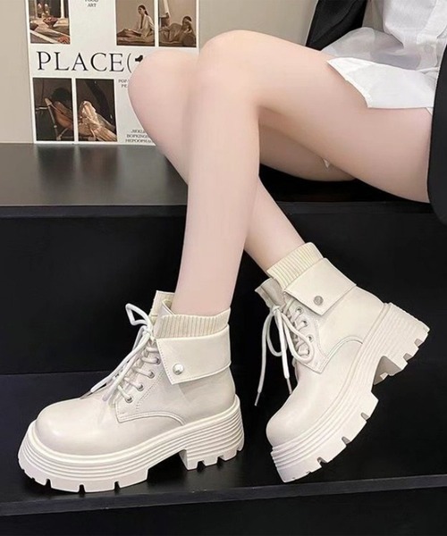 Lace Ladies（レースレディース） ブーツ リブ ドッキング レース