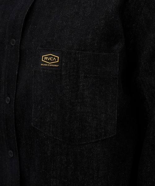 RVCA ブラウス シャツ レディース RECESSION DENIM SHIR 長袖