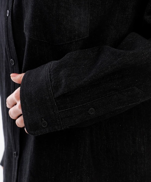 ブラウス シャツ RVCA レディース RECESSION DENIM SHIR 長袖シャツ/ルーカ胸ポケットワンポイントデニムシャツ レディース RVCA ブラウス シャツ レディース RECESSION DENIM SHIR 長袖