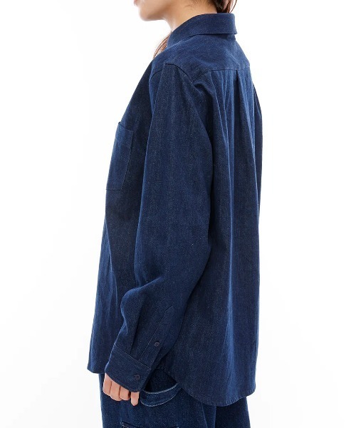 RVCA ブラウス シャツ レディース RECESSION DENIM SHIR 長袖