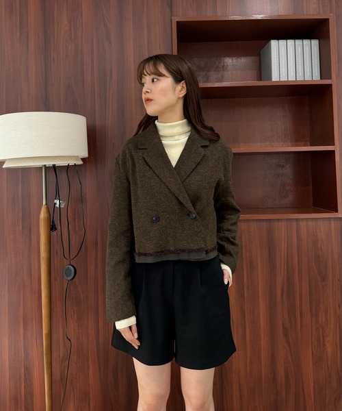 I_am（アイアム） ジャケット テーラードジャケット wool like mix