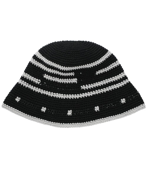 帽子 PERVERZE Crochet Knit Hat / Black 帽子 PERVERZE Crochet Knit Hat / Black 帽子 PERVERZE Crochet Knit