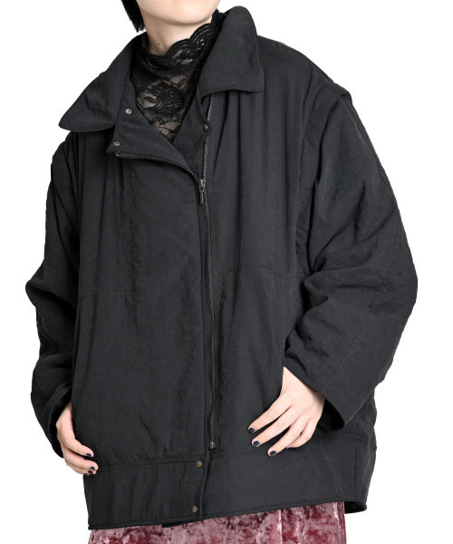 2way MEDIUMダウンコート　ブラック 2way MEDIUMダウンコートブラック