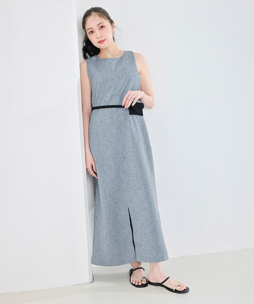 en CAnAF ワンピース バッククロスアメスリロングワンピース