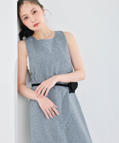 en CAnAF ワンピース バッククロスアメスリロングワンピース