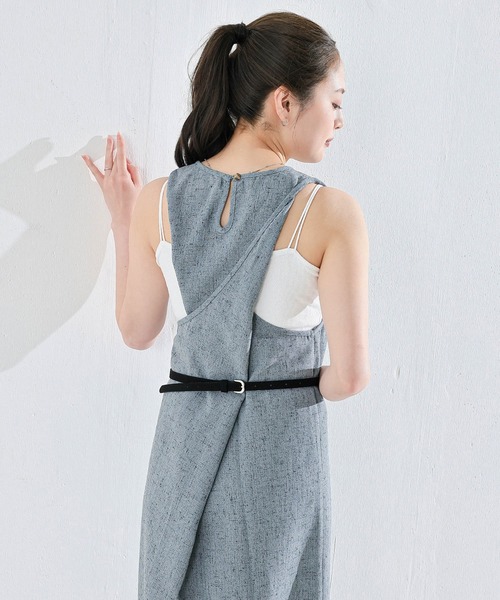en CAnAF ワンピース バッククロスアメスリロングワンピース
