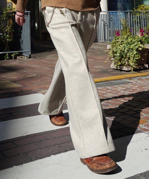 メンズ ワイド スラックス 3色 ベーシック パンツ 韓国 nr9804 セール】ベーシックタックワイドスラックス／basic tuck wide