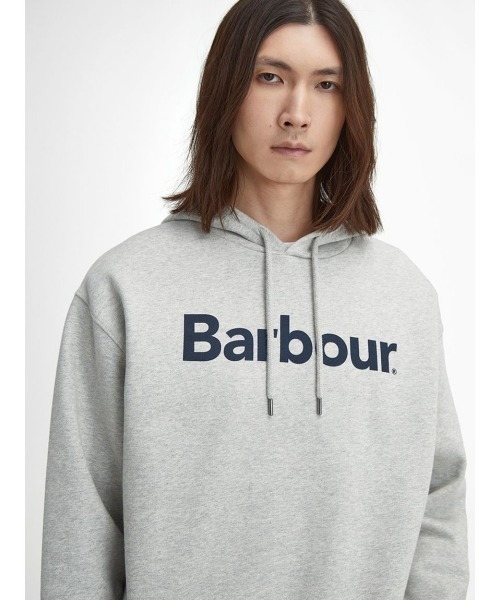 【大人気】ノア パーカー サイズS　コラボ　Barbour グレー Kinetics（キネティクス） パーカー Barbour Brushed Nicholas OS
