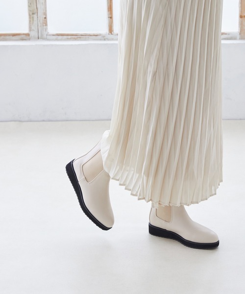 「menue」 ショートブーツ M アイボリー レディース_画像7
