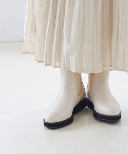 「menue」 ショートブーツ M アイボリー レディース_画像8