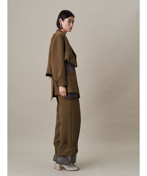 UN3D. パンツ SHEER LAYERED PT「セットアップ着用可能