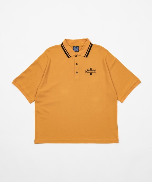 Remember. シャツ 「キング＆ハート鹿の子ポロシャツ」 メンズ