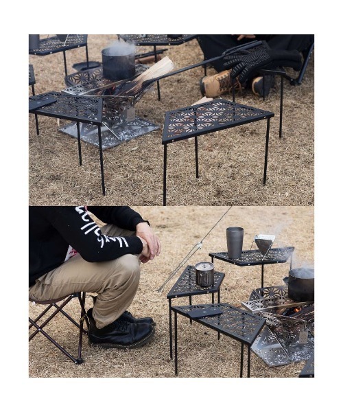 S'more 「 和柄アウトドアテーブル 2枚セット 」和柄組み合わせ