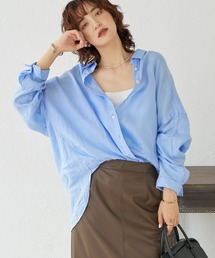 ブラウス シャツ 予約「ベストセラー/7色展開/夏まで活躍」リネンワイドシャツ レディース｜ZOZOTOWN Yahoo!店