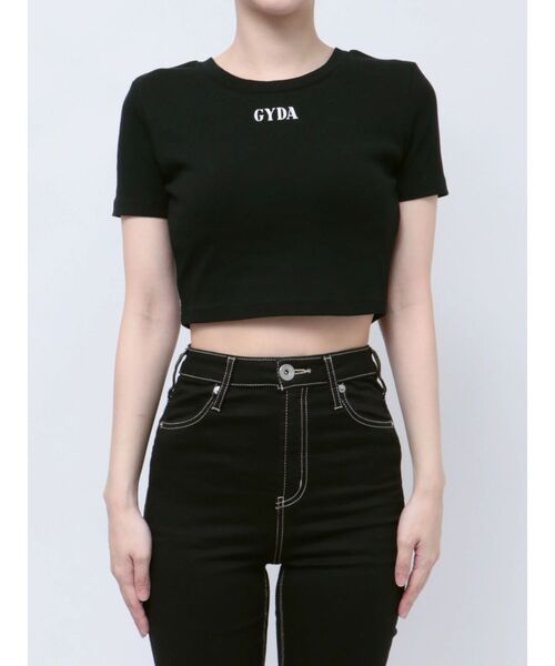 GYDA（ジェイダ） tシャツ BACK OPEN bijou heartトップス レディース