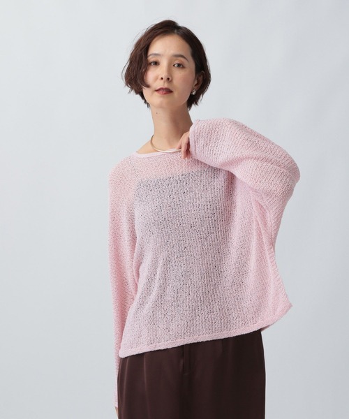 Ｍページです☆ LEPSIM（レプシィム） ニット セーター 5ゲージメッシュドルマンプル