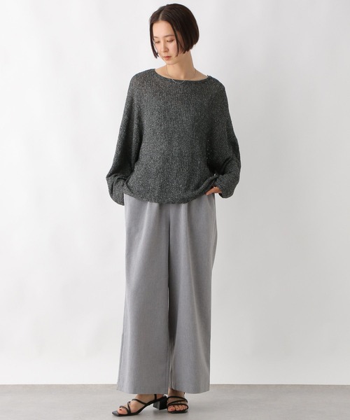 LEPSIM（レプシィム） ニット セーター 5ゲージメッシュドルマンプル