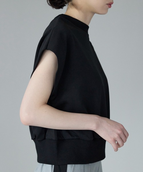 tシャツ 半袖 フレンチスリーブZIP付きトップス /前後２way レディース | TRIANGLE PALETTE | 13
