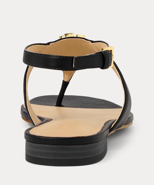 【Ralph Lauren】Everley 上質カーフスキンのストラップサンダル LAUREN RALPH サンダル Everley カーフスキン レディース