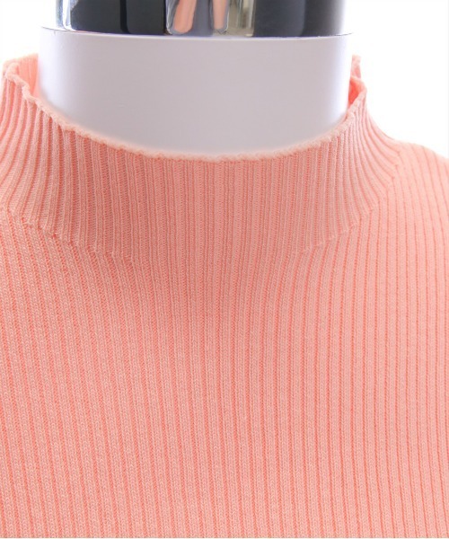 CLEAR BASIC ニット セーター パフスリーブ半袖リブニットトップス