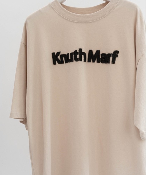 Knuth MarfクロップドTシャツ ベージュ 半袖 Knuth Marf tシャツ 「ZOZO限定」vintage T shirt(unisex