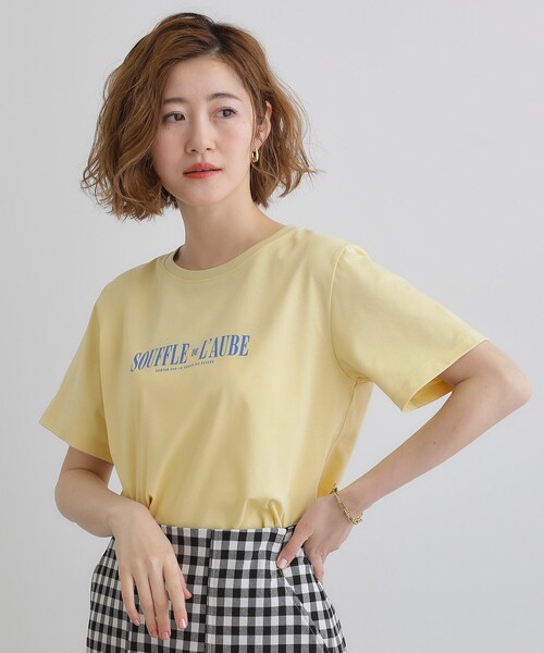 Tシャツ・カットソー GROVE SHEER SS TSHIRT [BEIGE] grove tシャツ 「UVカット・接触冷感」ベーシックロゴTシャツ