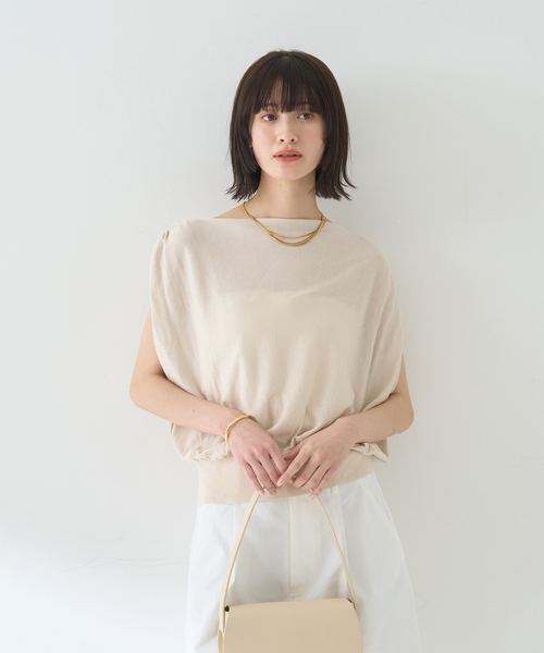 ニット セーター ドレープニットプルオーバー レディース Rouge vif ニット セーター ドレープニットプルオーバー