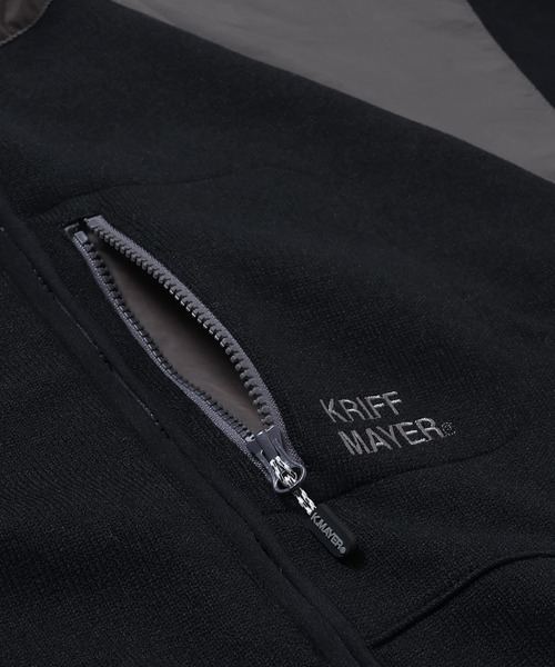 「KRIFF MAYER」 ジップアップブルゾン MEDIUM ネイビー メンズ_画像8