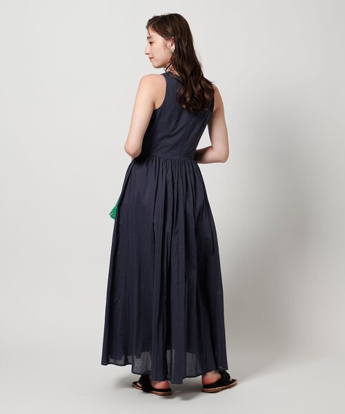 MARIHA 夏のレディのドレス 38 beams別注ブルー　Mサイズ MARIHA ワンピース 「一部別注」「MARIHA」夏のレディのドレス