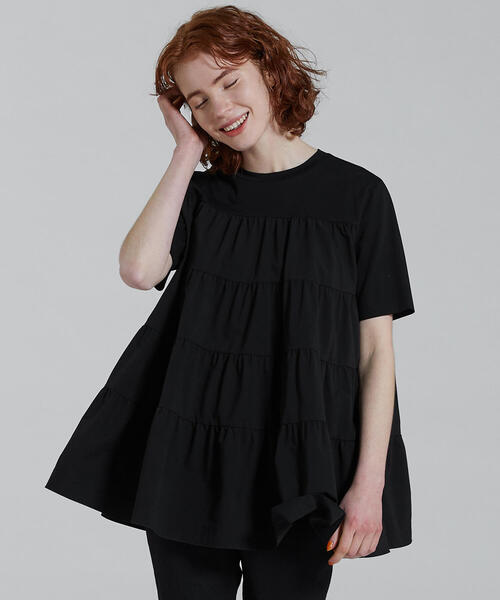 「BALLSEY」 半袖ブラウス S ブラック レディース