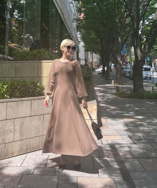 JENNE」 ニットワンピース SMALL ピンク レディース : ZOZOTOWN Yahoo