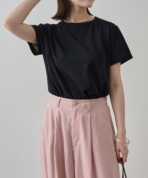 tシャツ シアーシャイニーTシャツ レディース