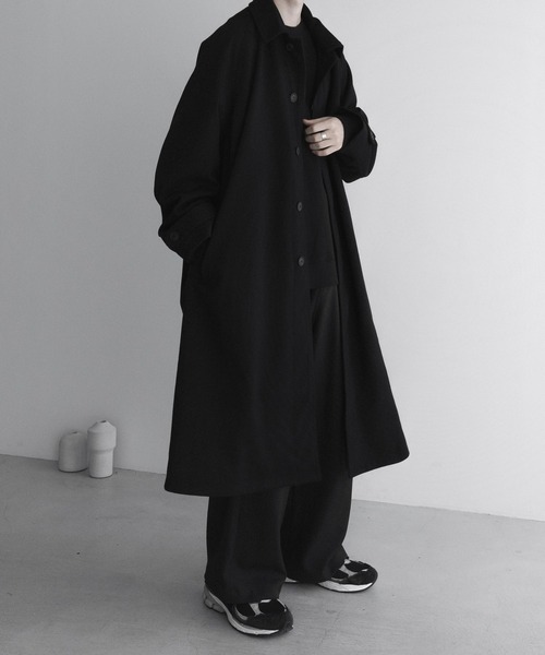 remer ステンカラーコート MEDIUM チャコールグレー メンズ : ZOZOTOWN