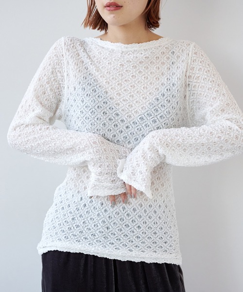 tシャツ 「追加2」レーシープルオーバー（ホワイト） レディース